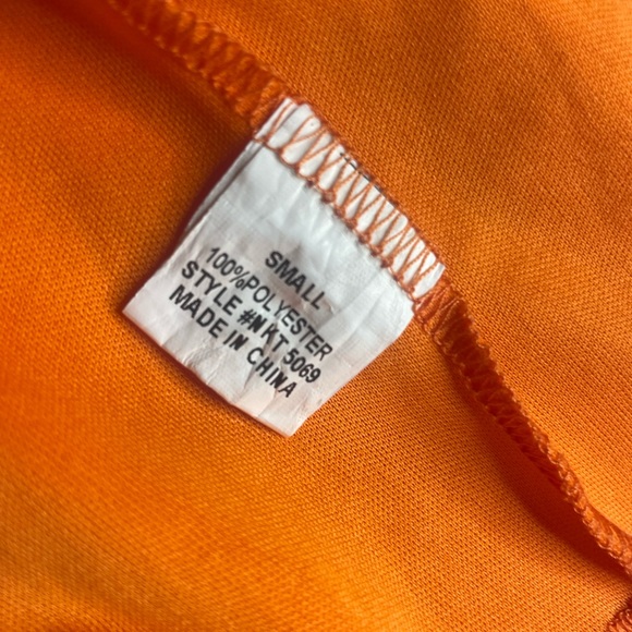 Pixi + Ivy adorable orange polyester strapless dress with lace hem - Picture 4 of 12